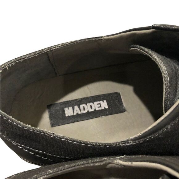 Madden men’s black denim oxfords - Picture 6 of 7